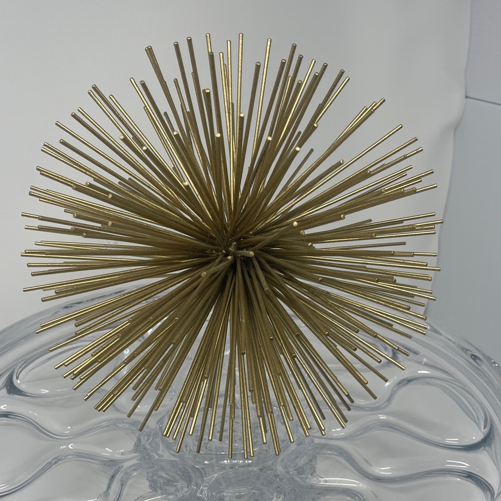 Gold Decorative Starburst Sculpture. MCM, Mid Century Modern